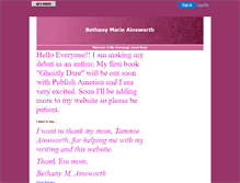 Tablet Screenshot of bethanymarieainsworth.00author.com